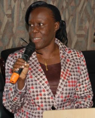 Prof. Lillian Tibatemwa-Ekirikubinza, DVC(AA) makes her introductory remarks at the 7th PhD Dissemination Series 11th Nov 2011, Makerere University