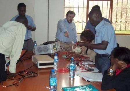 Prof. Roc Berenguer (C-Background) conducts the specialized training with a host of Staff and Masters students