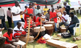 Students perform at the 5th All-Africa Games, August 2008, Makerere University, Kampala Uganda