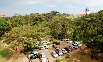 The Main Administration Building, Makerere University, Kampala Uganda. as seen from CoBAMS