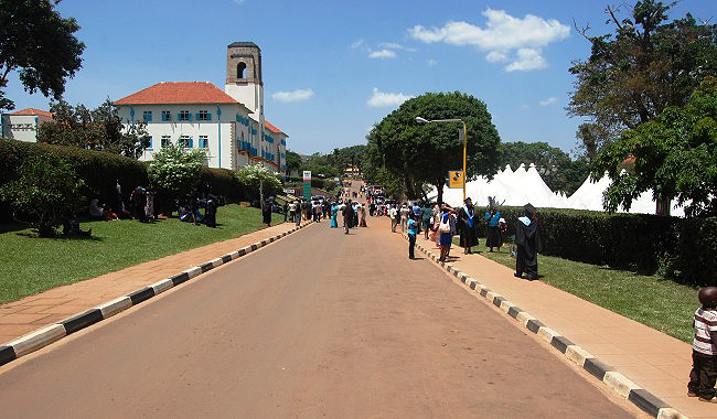 University Road as seen during the 63rd Graduation 22nd to 25th January 2013, Makerere University, Kampala Uganda
