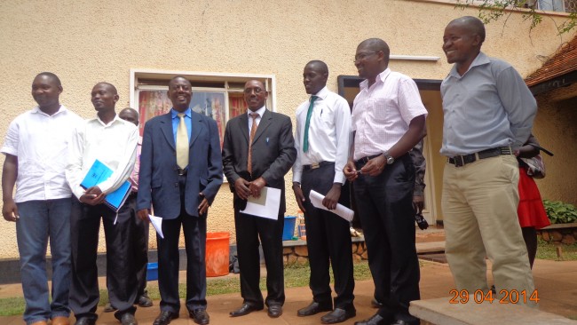 Officials from Estaes and Works Department together with Livingstone Hall Administration