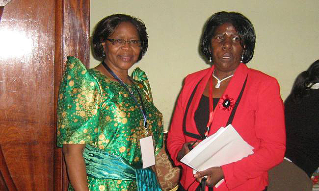 Chair HERS-EA Dr. Margaret L. Khaitsa (R) and Chair of HERS-EA Conference Organizing Committee, Prof. Florence Wakoko-Studstill (L) at the Inauguration Ceremony 5th August 2014, Imperial Royale Hotel, Kampala Uganda