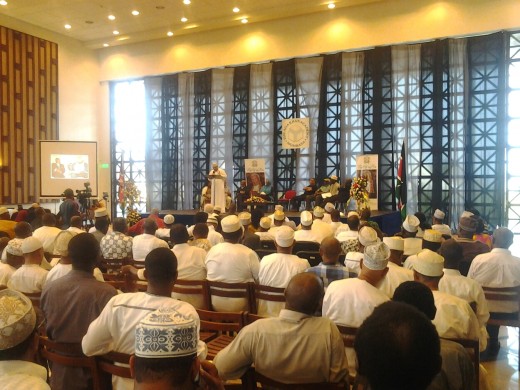 A cross section of mourners at the Agha Khan high School hall