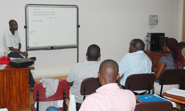 Students in the Main Library