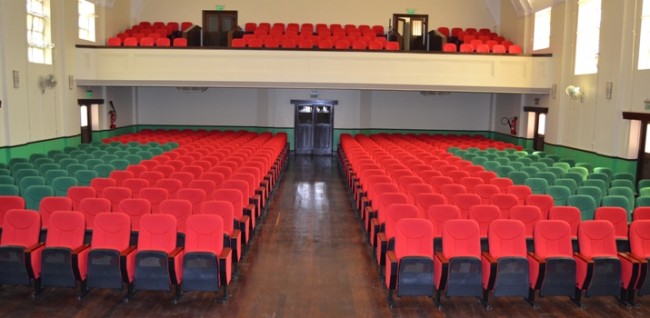 The full view of the Makerere University Main Hall