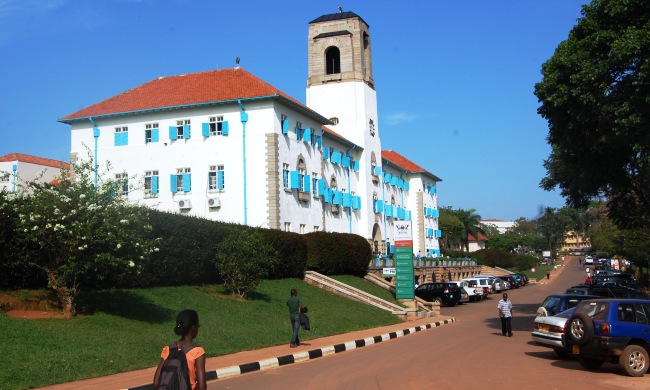 The Makerere University Main Building as seen from the Western view, November 2012
