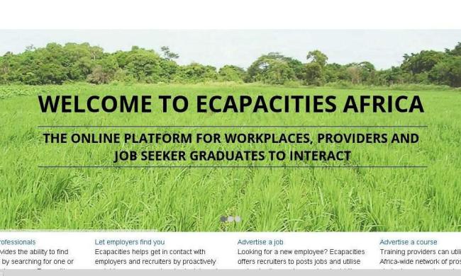 eCapacities Africa Platform - connecting training providers, workplaces and graduates