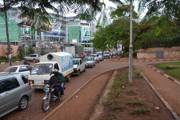 A section of Makerere Hill Road, which is to be expanded.