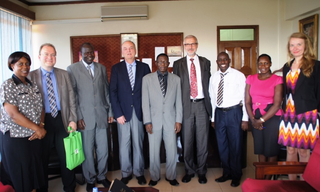 DAAD Delegation courtesy call on the DVCAA, 2nd June 2014, Makerere University, Kampala Uganda