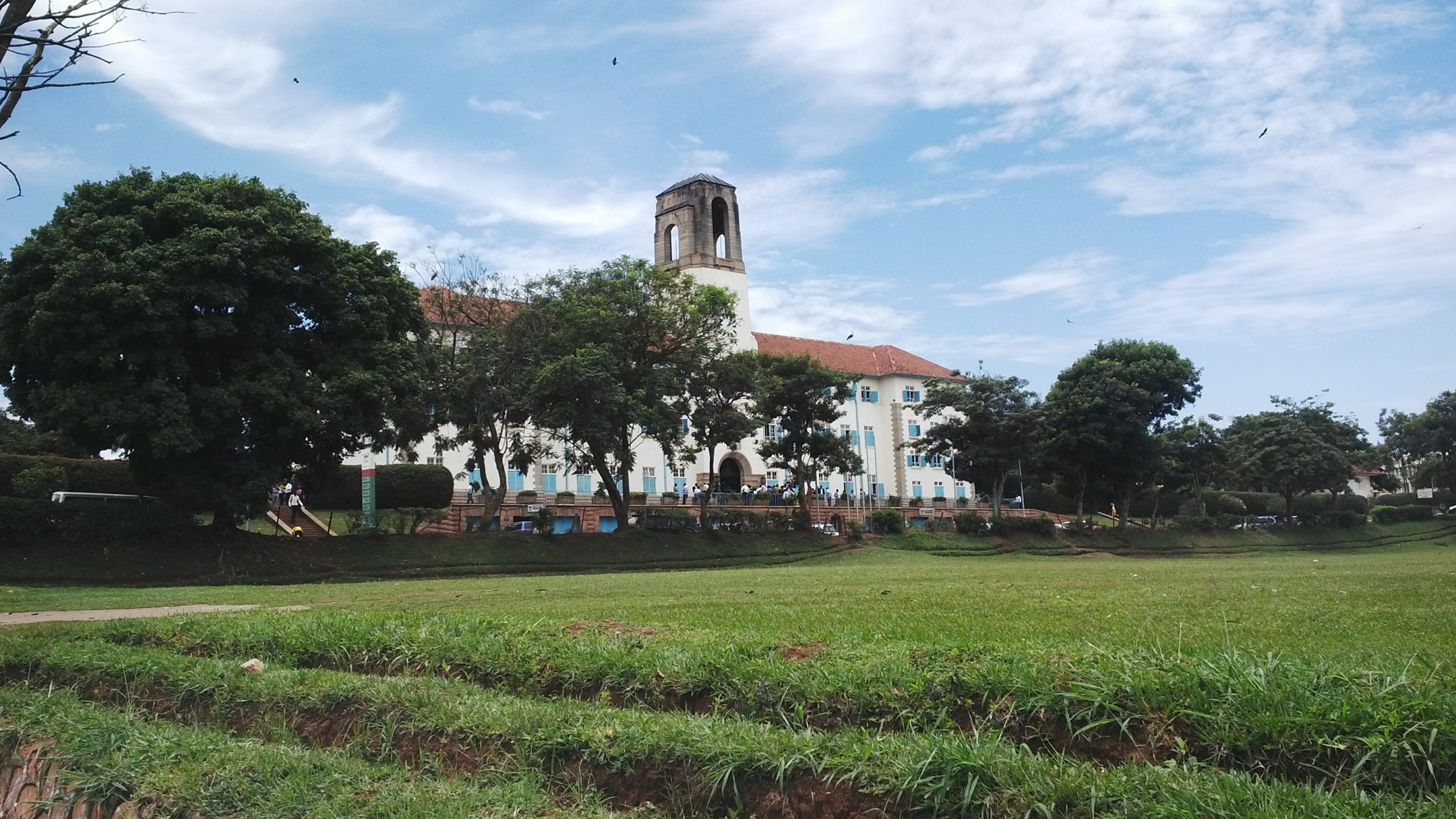 Makerere University, Main Building in the background.