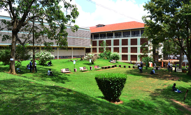 Makerere University Main Library. Photograph taken on 12th November 2014.