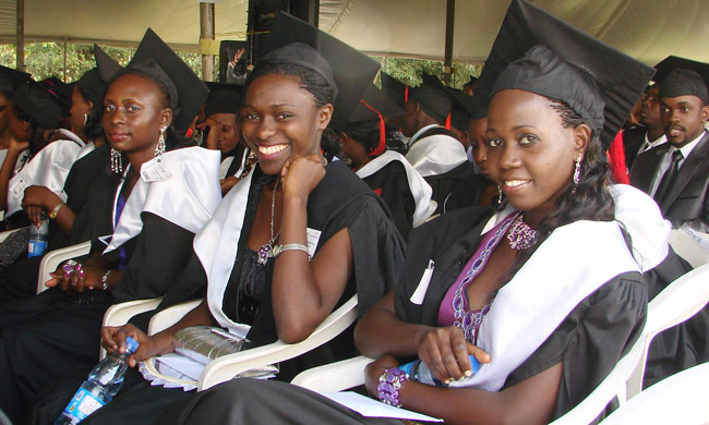 Some of CoCIS graduands at the 65th Mak Graduation Ceremony held in January 2015.