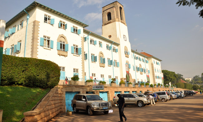 Makerere University Main Administration Building - Photo take on 14th May 2014.