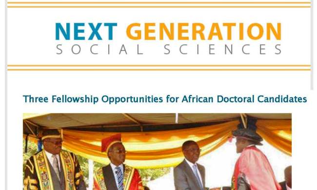 Next Generation Social Sciences in Africa Fellowships-2017 Call