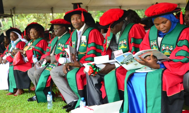 PhD Graduands at the 66th Graduation Ceremony, January 2016, Makerere University, Kampala Uganda