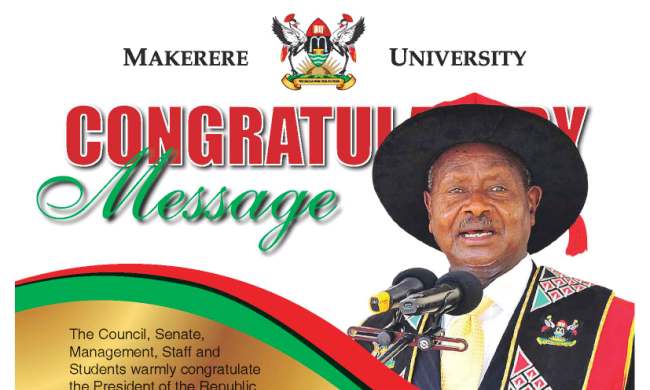 Congratulatry Message on the 31st Annivesary of the NRM Liberation