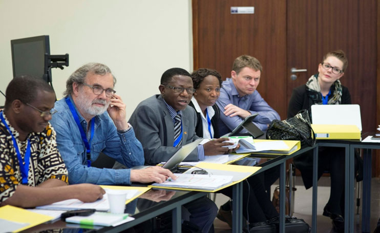 Prof Buyinza Mukadasi(third left) newly elected Chairperson Board of CARTA