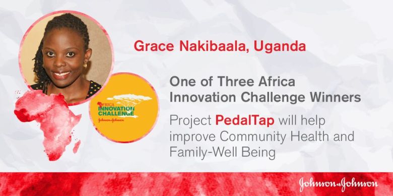 PedalTap Innovation, ResilientAfrica Network (RAN), Makerere University, Kampala Uganda was one of three winners of the Johnson & Johnson Africa Prize, 14th Mar 2017, Cape Town, South Africa.