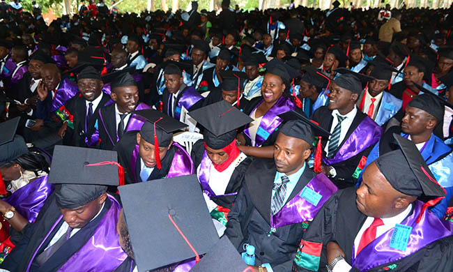 Bachelor of Laws graduands at the 67th Graduation of Makerere University held in February 2017.