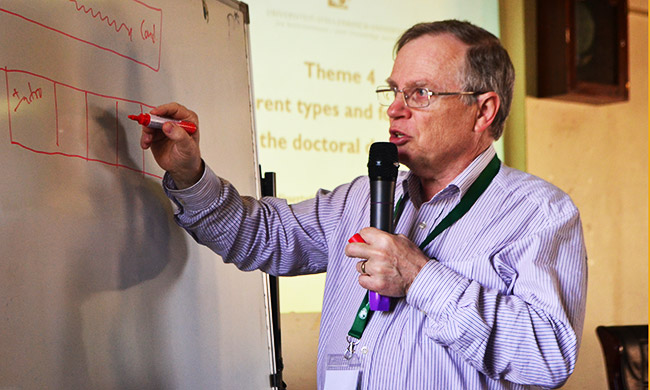 Prof Jan Botha during African Doctoral Academy held 12th -16th September 2016
