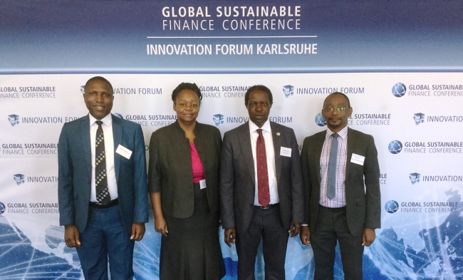 Prof. William Bazeyo-RAN Chief of Party and Lab Director (2nd R) led the RAN delegation to the Global Sustainable Finance Conference, 13th - 14th July 2017, Karlsruhe Germany