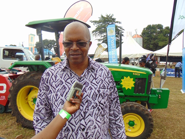 Director MUARIK, Prof. Phinehas Tukamuhabwa explains the importance of the Farm Clinic and how the institute has benefited, 26th August 2017, Makerere University, Wakiso Uganda.