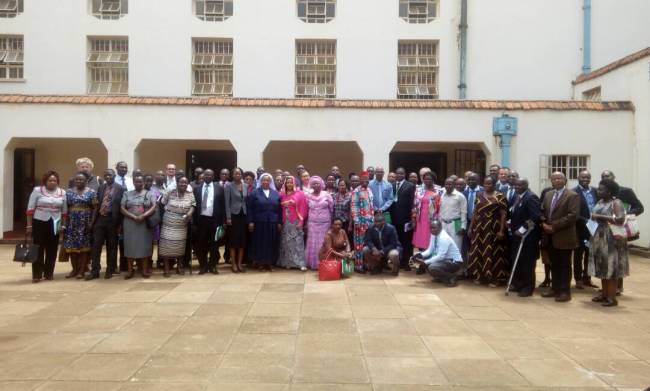 Participants in the Public Forum on Ranking and Internationalization in Higher Education in a group photo, 8th November 2017, Makerere University, Kampala Uganda