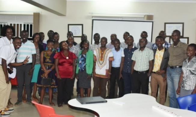 Participants in the 19th Innovation Garage with RAN Staff on 29th September 2017 at their Kololo Offices, MakSPH, CHS, Makerere University, Kampala Uganda