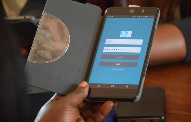 The Getin App designed by a combined team from Makerere University, Kampala Uganda