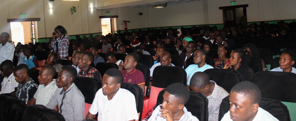 Some of the students who attended the career sessions.