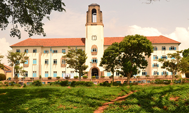 Main Building, Makerere University. Photo taken on 12th June 2015.
