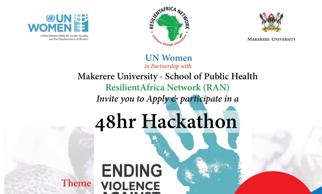 UN Women in partnership with the ResilientAfrica Network (RAN) Hackathon focused on: "Ending Violence Against Women and Girls (EVAWG)"