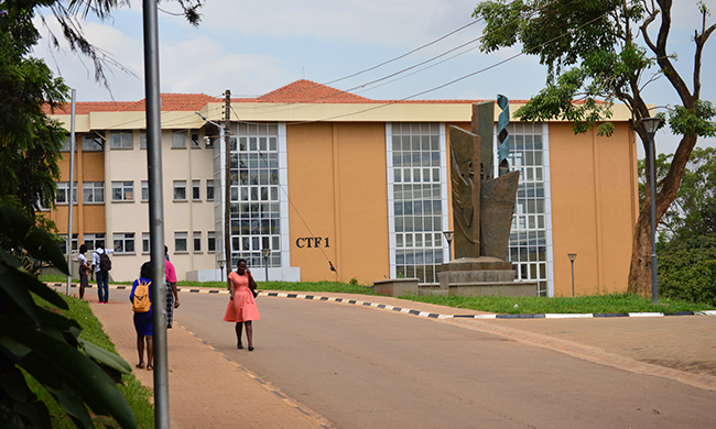 A section of the University Road