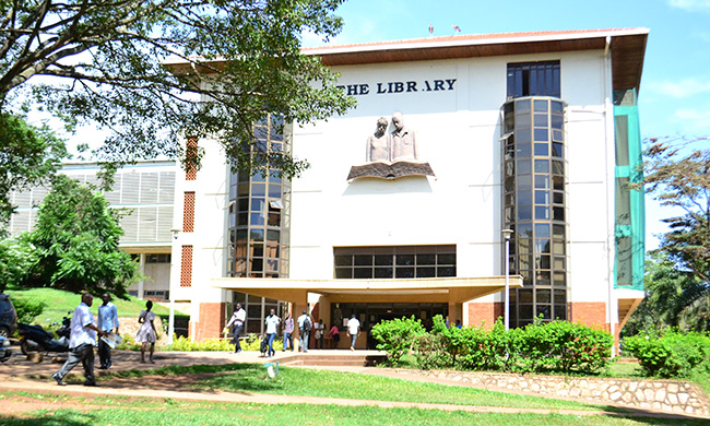 Main Library, Makerere University. Photo taken on 29th February 2016.