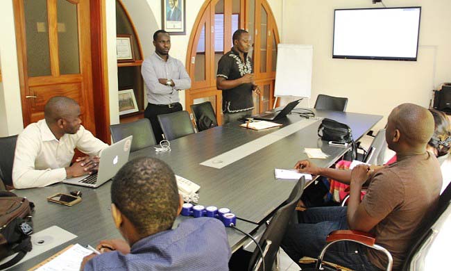 Participants in the Pitch Tuesday, 19th June 2018, RAN Offices, Upper Kololo Terrace, MakSPH, Makerere University, Kampala Uganda
