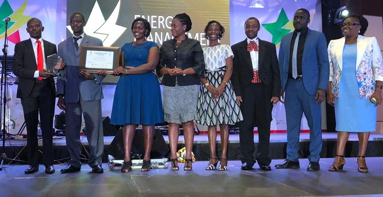 L-R;  Mr. Darius Muwanguzi, Mr. Paul  Sabakaaki, Ms. Caroline Namutosi,Eng. Christina Kakeeto, Ms. Ritah Namisango, Mr. Gordon Murangira, Mr. Yusuf Kiranda, and  Dr. Florence Nakayiwa.