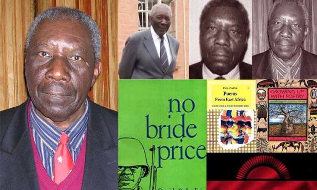 A collage of the Late Prof. David James Rubadiri's photos and some of his literary works. Courtesy Image:The Writers Guild-Kenya Facebook page