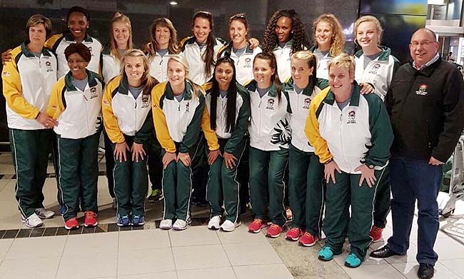 The South Africa Netball Team. Image:WUNC