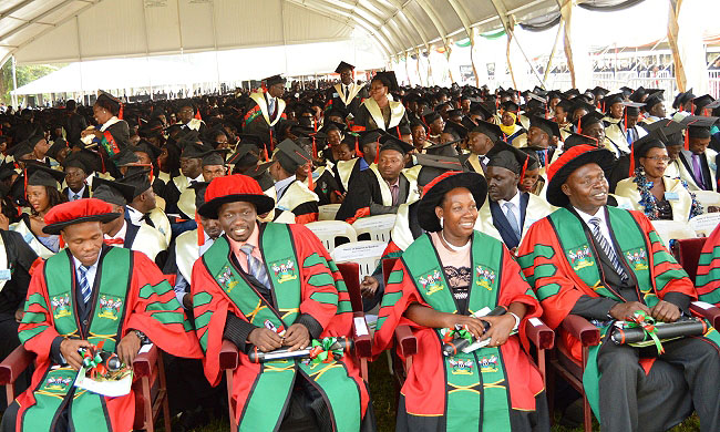 Masters and PhD Graduands from MUBS at Day3 of the 68th Graduation Ceremony, 18th January 2018, Freedom Square, Makerere University, Kampala Uganda