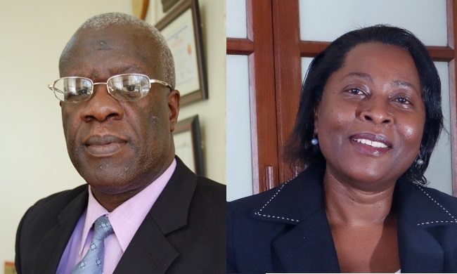 Prof. Nelson Sewankambo (Left) and Prof. Sarah Kiguli (Right) from the College of Health Sciences, Makerere University, Kampala Uganda are winners of 5-Year Fogarty International Center Awards