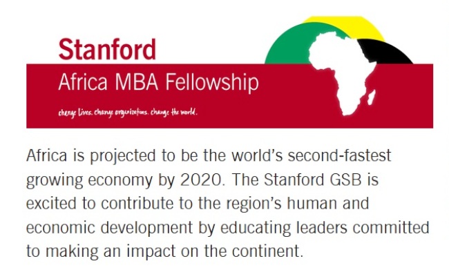Stanford Africa MBA Fellowship Image:Stanford GSB