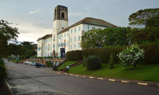 University Road, Main Building in the background. Photo taken 12th November 2018.