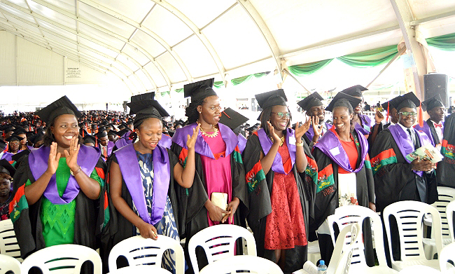 Masters Graduands the College of Health Sciences at Day1 of the 69th Graduation Ceremony, 15th January 2019, Freedom Square, Makerere University, Kampala Uganda