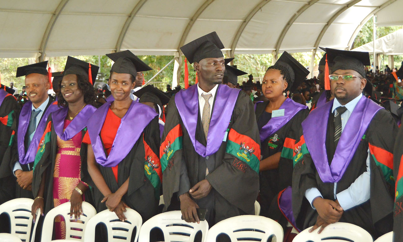 Masters Graduands from the College of Health Sciences at Day1 of the 69th Graduation Ceremony, 15th January 2019, Freedom Square, Makerere University, Kampala Uganda