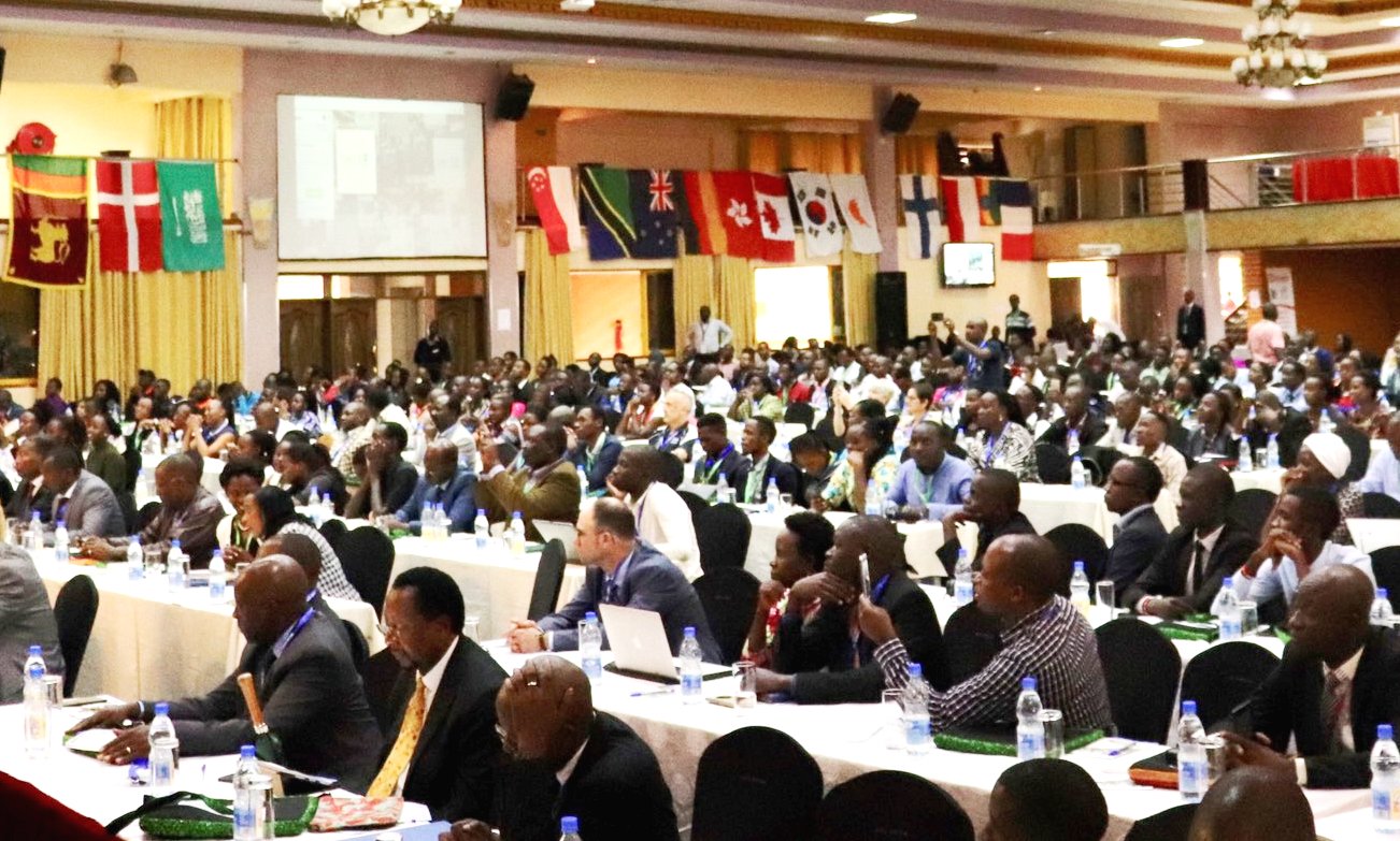 Participants during the 3rd International Federation of Environmental Health (IFEH) and 16th Makerere University Environmental Health Students' Association (MUEHSA) Conference on 9th April 2019 at Hotel Africana, Kampala Uganda.
