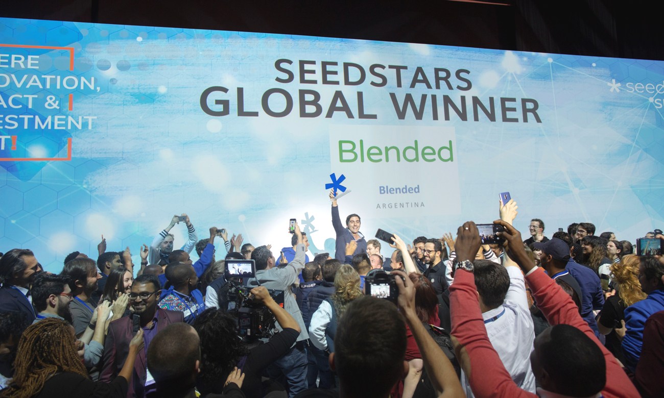 Seedstars Summit 2019 Global Winner Blended by Federico Hernandez from Argentina. Image:Ton Oliveira/Seedstars