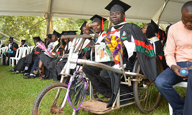 One of the PWD graduands at the 69th Graduation on the Session of 17th January 2019.