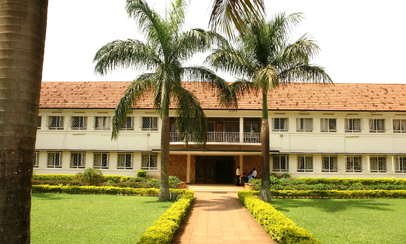 The walkway to the School of Agricultural Sciences, CAES, Makerere University, Kampala Uganda as seen on 4th February 2009