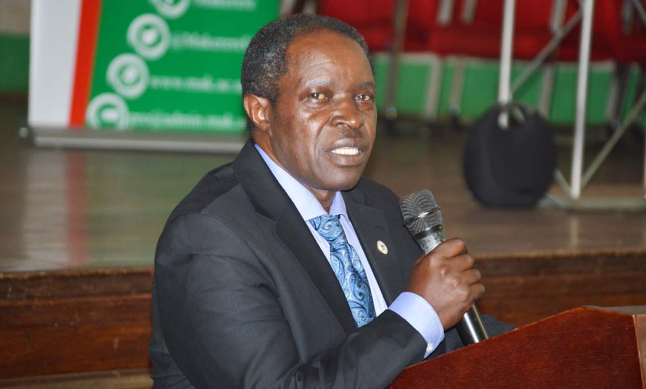 The DVCFA-Prof. William Bazeyo officially opens the Annual Suppliers' Forum on 2nd May 2019, Makerere University, Kampala Uganda. Prof. Bazeyo urged suppliers to always deliver quality products.
